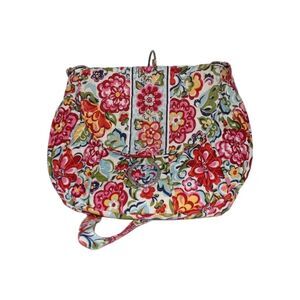 Vera Bradley Crossbody Hope Garden Saddle Bag Purse Magnet Close